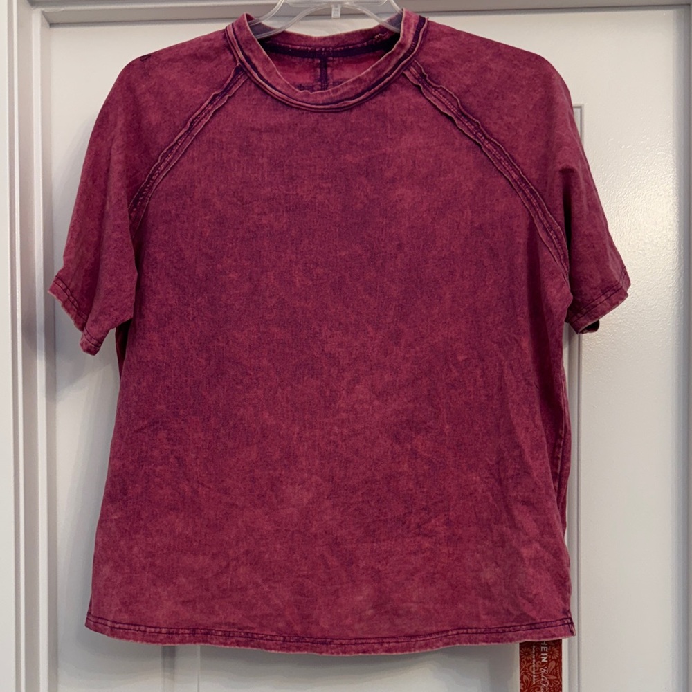 SHEIN Boho Chic Purple Tee 100% cotton NWT